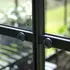 Halls ICON Planthouse 6 7,3 m² sort m/3 mm hærdet glas og fundament