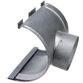Plastmo tudstykke nr. 11 m/gummi 75 mm aluzink