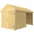 Plus Classic Multi Havehus 10 m² 2 moduler m/enkeltdør og lukket/åben front
