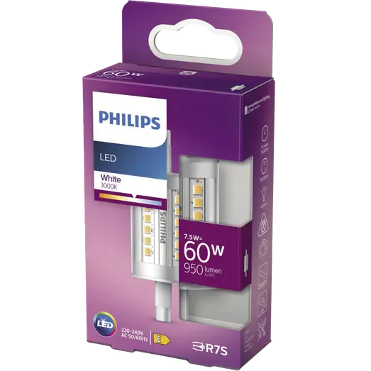 Philips LED rør 78 mm 60W ikke dæmpbar hvid