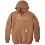 Carhartt graphic hooded swetshirt brun