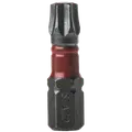 STACO bits heavy duty 1/4 x 25 mm torsion impact TX 30 6 stk rød