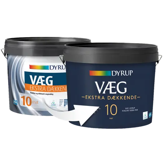 Dyrup vægmaling ekstra dækkende 10 hvid