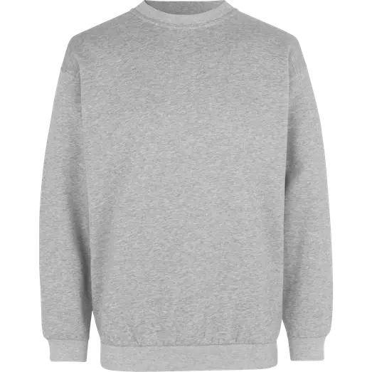 ID klassisk herre sweatshirt grå melange