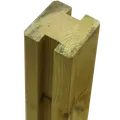 PLUS Krydsskåret profilstolpe m/2 spor 9×9×268 cm