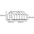 Halls ICON 6 6,1 m² sort m/3 mm hærdet glas og fundament