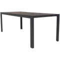 Guldborg havebord nonwood sort 6 pers.