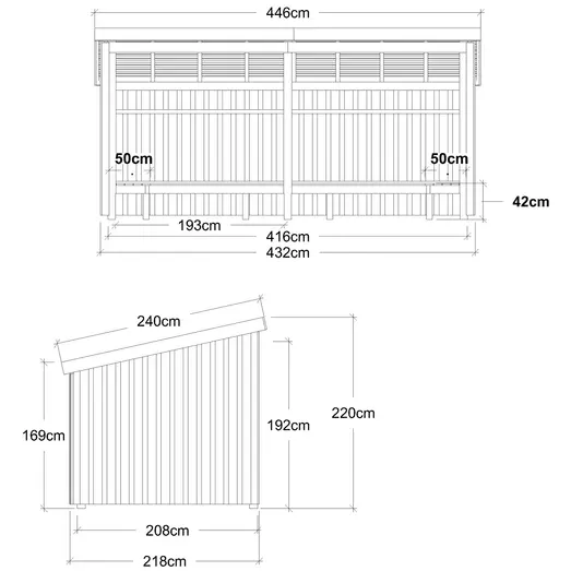 Plus Nordic bålhytte 9,5 m2