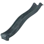 Plus plast rutsjebane gråsort 220 cm
