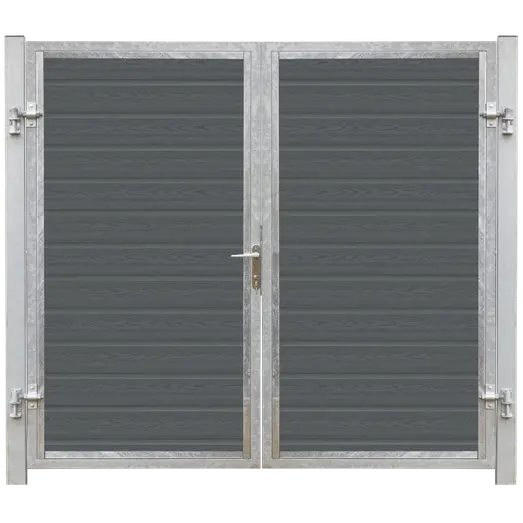 PLUS Artura komposit dobbeltlåge 213×175 cm m/stolper til nedstøbning