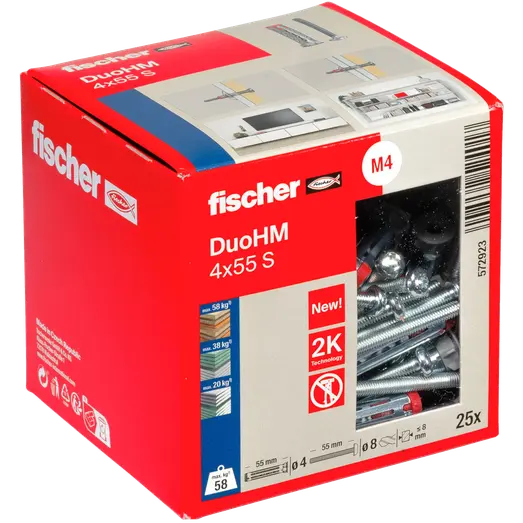 fischer DuoHM hulrumsplug S PH 25 stk.