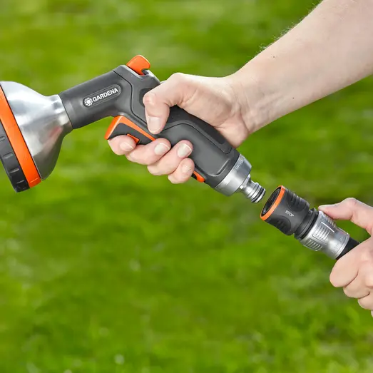 Gardena Premium slangekobling m/vandstop 1/2" løs