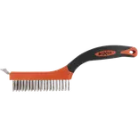 Boxer stålbørste m/skraber 2-komponent greb 340 mm