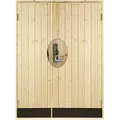 Plus dobbelt udhusdør panel inkl. karm/montagesæt HU 197,8 cm