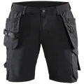 Blåklæder håndværker shorts 4-vejs stretch sort/mørk grå