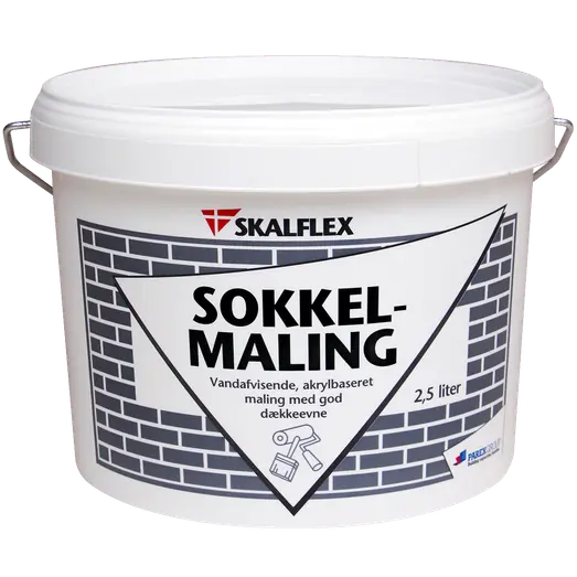 Skalflex sokkelmaling sort