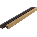 Fibrotech afslutningsliste t/Premium og Proff 22x25x3000 mm oiled oak