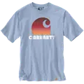 Charhartt heavy S/S C graphic t-shirt blå
