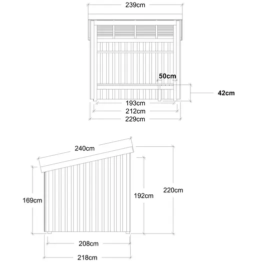 Plus Nordic bålhytte 5 m2