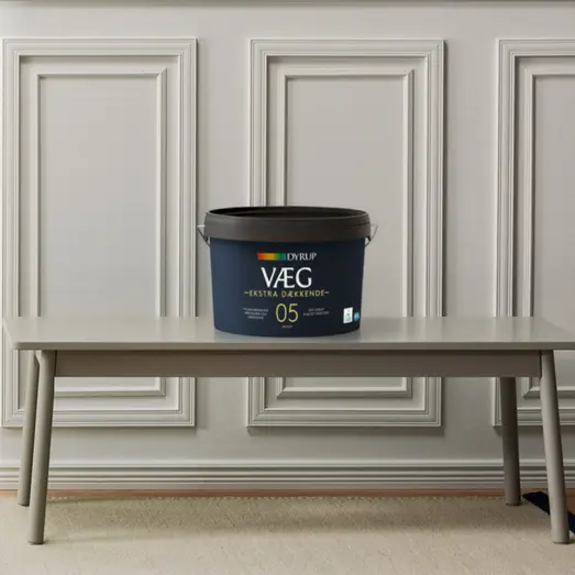 Dyrup Væg 05 vægmaling ekstra dækkende hvid 9 L