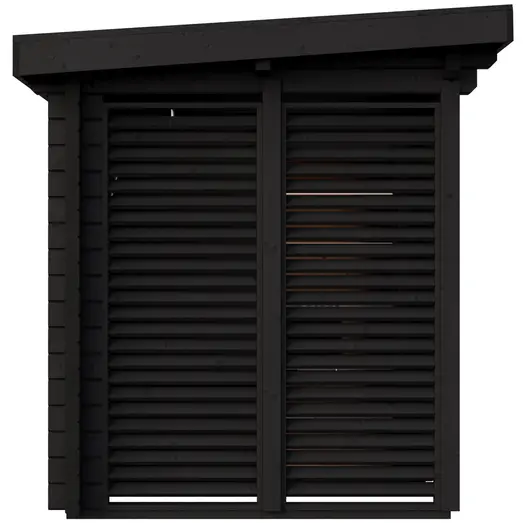 Saunahytte Island m/glasfront/dør 4 pers. Thermowood (uden ovn)