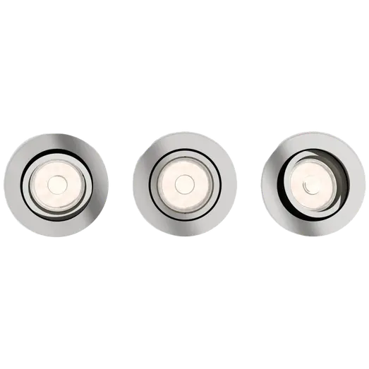 Philips Donegal indbygningsspot 3 stk krom