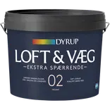Dyrup loft- og vægmaling ekstra spærrende 2 hvid 4,5 L