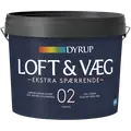 Dyrup loft- og vægmaling ekstra spærrende 2 hvid 4,5 L