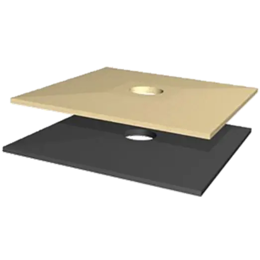 Polysan skorstensafdækning type 72/72/Ø20 sort