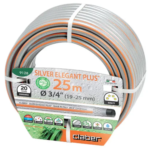 Claber Silver Elegant Plus vandslange 3/4" 25 m