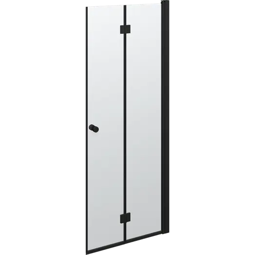 Scanbad Match foldbar brusedør 79x200 cm mat sort