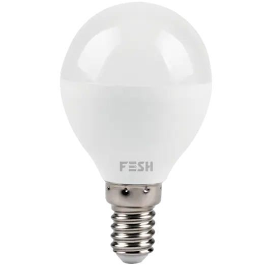 FESH LED kronepære kold/varm E14 5W Ø45 mm hvid