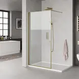Mikelo brusevæg 100x200 cm med messing ramme