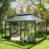 Juliana Gran Oase drivhus 13 m² antracit/sort m/3 mm hærdet glas