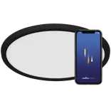 Nordlux Oja smart light plafond sort