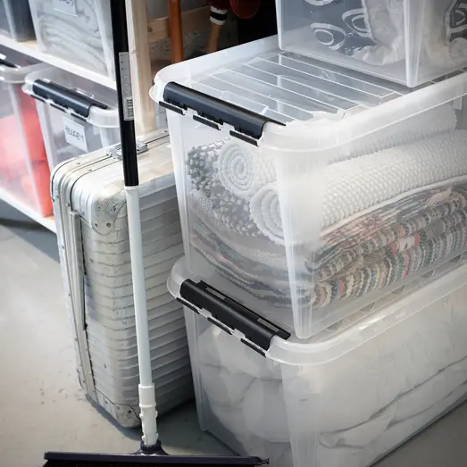 Smartstore Classic plastkasse med låg 59x39 cm.