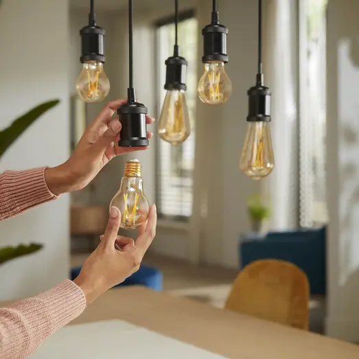 Philips Smart WiZ white LED pære E27 6,7W standard guld