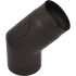 Varde røgrør knæk sort, 45°