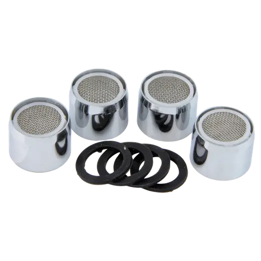 Cyan luftblander 4 stk krom