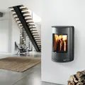 Westfire Uniq 36 væghængt brændeovn sort