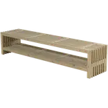 Rustik Trallebænk Design med hylde natur 49x45cm