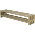 Rustik Trallebænk Design med hylde natur 49x45cm