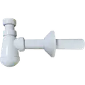 Vandlåssæt m/rør og rosset 1 1/4"x32 mm hvid