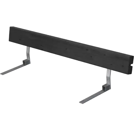 PLUS Ryglæn til Basic Junior bord/bænkesæt 118 cm sort