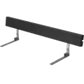 PLUS Ryglæn til Basic Junior bord/bænkesæt 118 cm sort