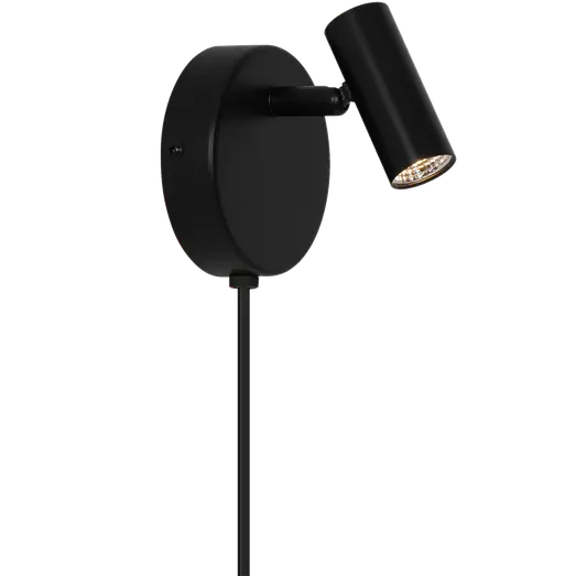 Nordlux væglampe Omari Round LED sort