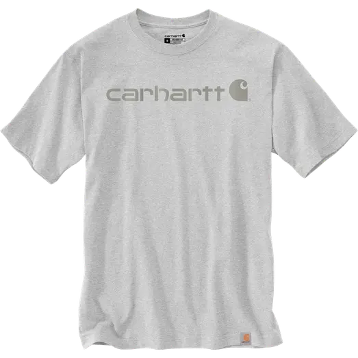 Carhartt Core logo t-shirt lys grå