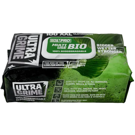 UltraGrime® Pro Multi-Use Bio 100 XXL wipes pr. pakke