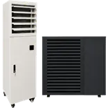 Scantherm Quick install 10 kW luft til vand varmepumpe m/mobil kalorifer