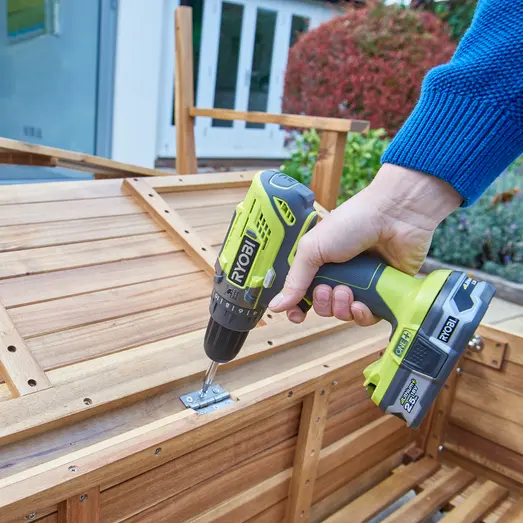 Ryobi R18PD2-220S 18V ONE+ slagboremaskine 2x2,0Ah batteri, taske og lader